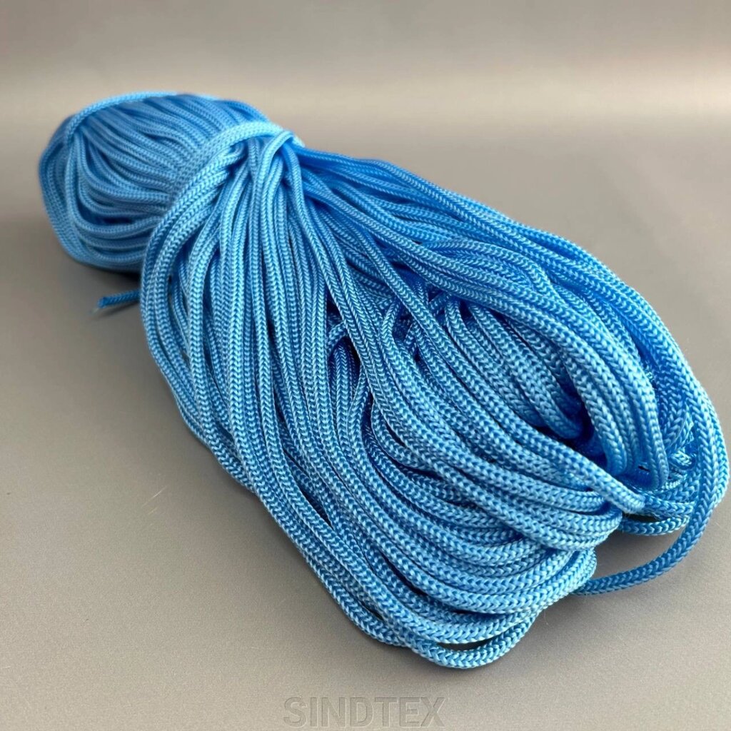 5-мм шнур текстильний полімідний, блакитний (90м) від компанії SINDTEX - фото 1