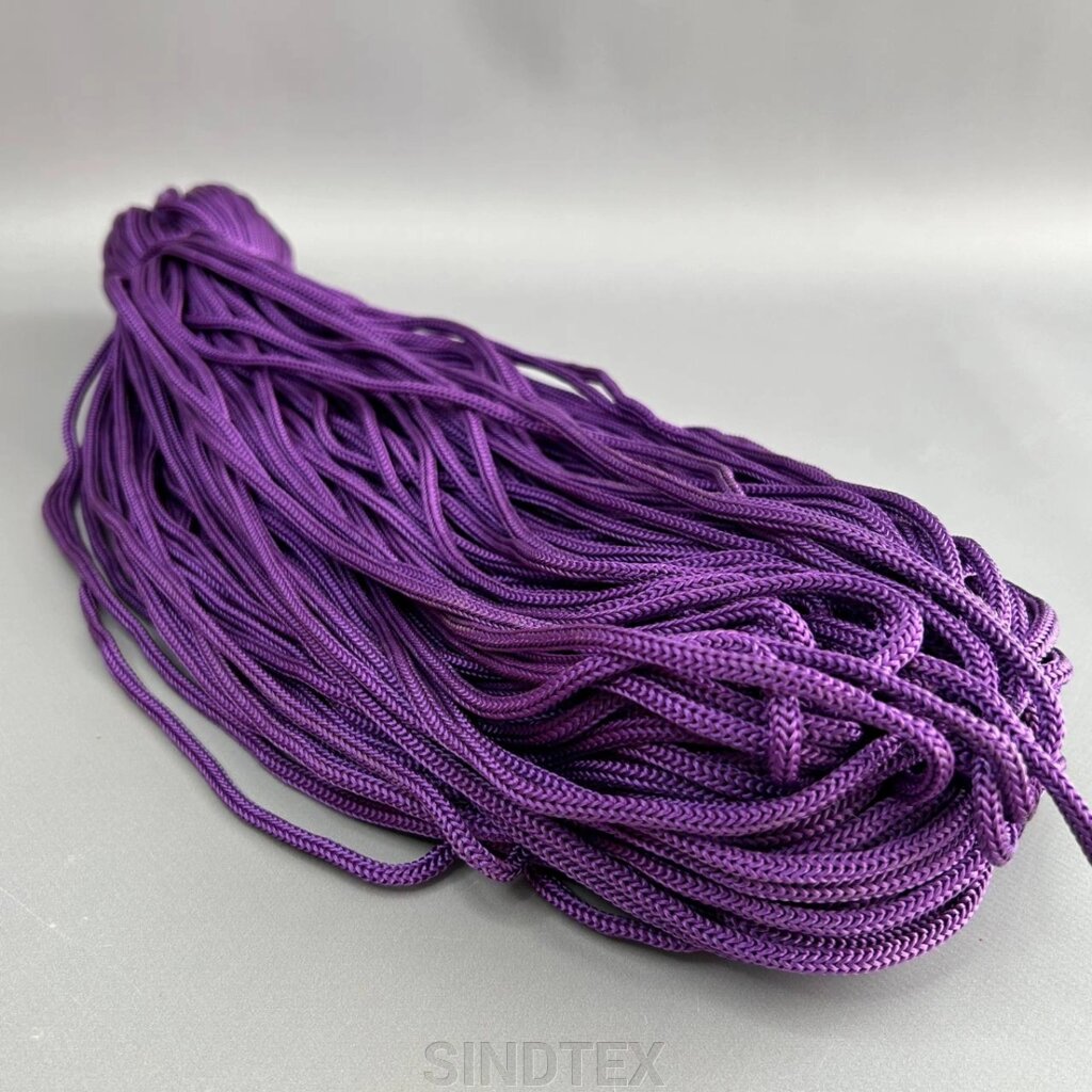5-мм шнур текстильний полімідний, фіолетовий (90м) від компанії SINDTEX - фото 1