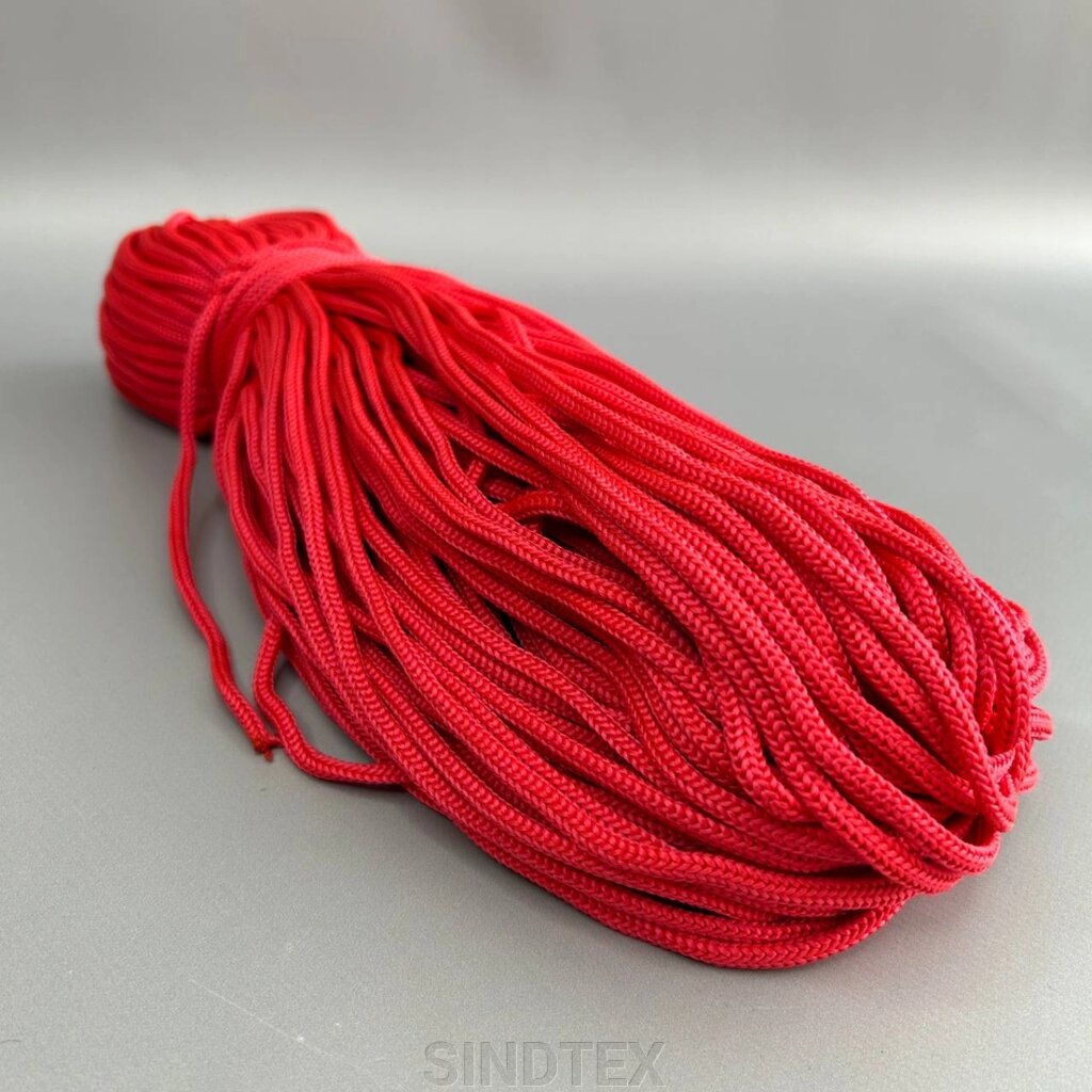 5-мм шнур текстильний полімідний, малиновий (90м) від компанії SINDTEX - фото 1