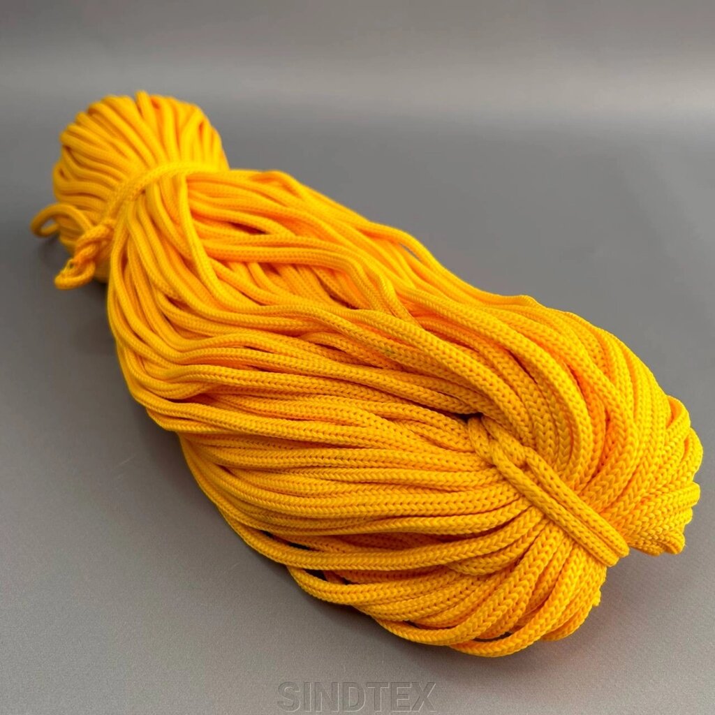 5-мм шнур текстильний полімідний, жовток (90м) від компанії SINDTEX - фото 1