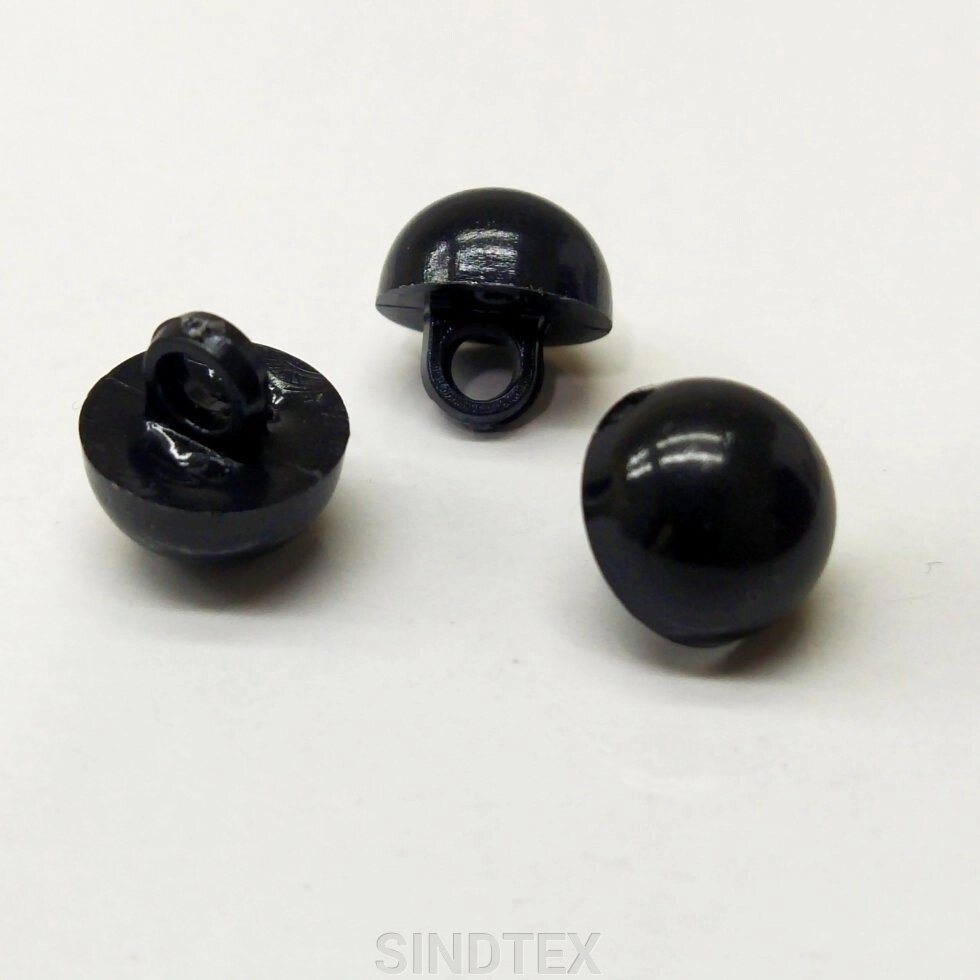 50 шт. - Блузкові гудзики Ø-12 мм Колір: Чорний від компанії SINDTEX - фото 1
