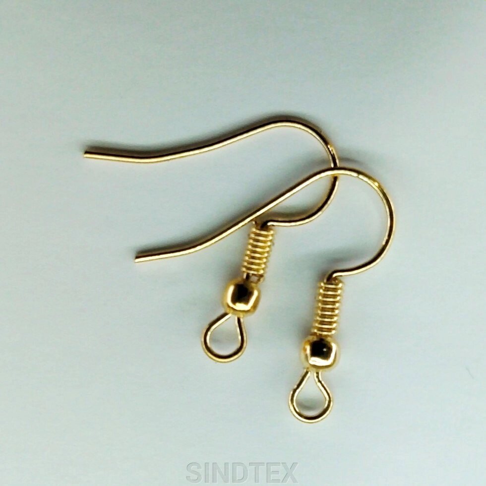 (50шт) Швензи для сережок 20 мм - золото від компанії SINDTEX - фото 1
