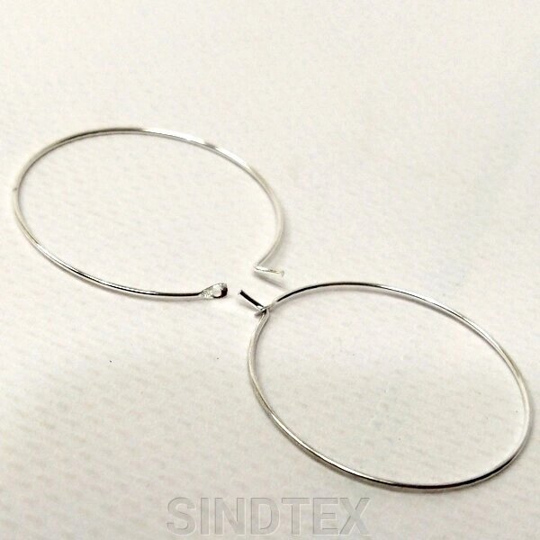 (50шт) Швензи для сережок 30 мм - срібло від компанії SINDTEX - фото 1