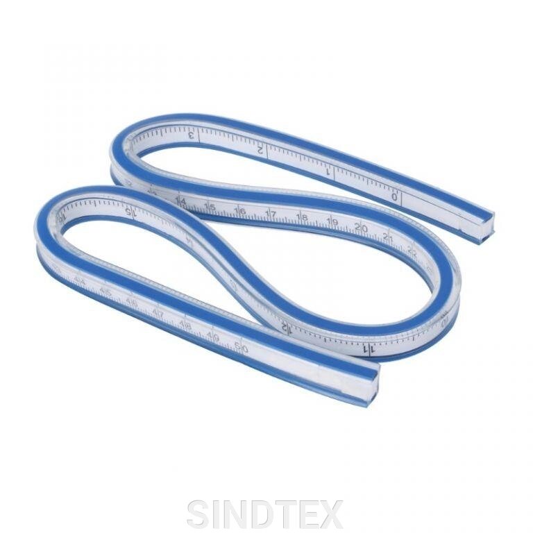50см гнучка пластикова лінійка для вимірювання калібрувальної лінійки технічної кривої від компанії SINDTEX - фото 1