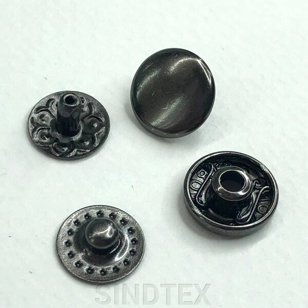 Альфа-кнопка 10 мм темного нікелю VT-2 (50шт) (101101) від компанії SINDTEX - фото 1