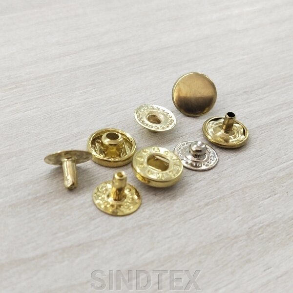 Альфа-кнопка 10 мм Золото VT-2 (720шт) (101101) від компанії SINDTEX - фото 1