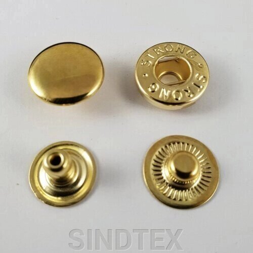 Альфа-кнопка 12,5 мм # 54 Золото (720шт) (102202) від компанії SINDTEX - фото 1