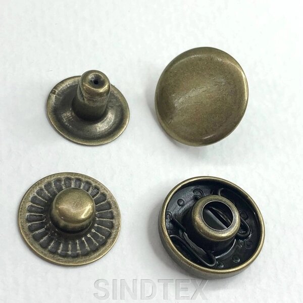 Альфа -кнопка - 15 мм Антик (50шт) (103303) від компанії SINDTEX - фото 1