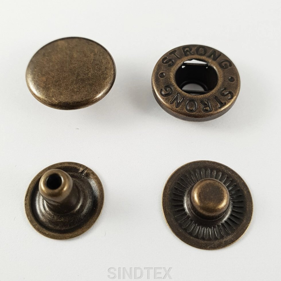 Альфа-кнопка - 15 мм Антик 720шт. (103303) від компанії SINDTEX - фото 1