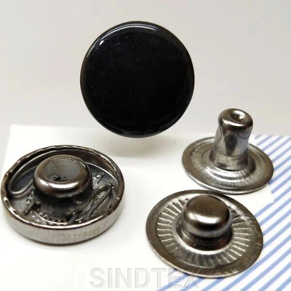 Альфа-кнопка 15 мм чорний (10шт) (103303) від компанії SINDTEX - фото 1