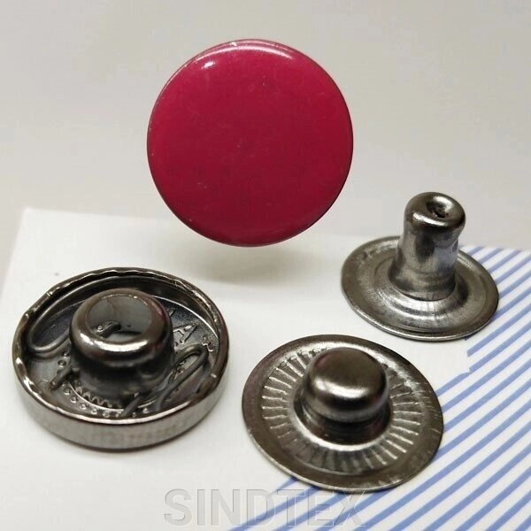 Альфа-кнопка 15 мм малинове знизу 12,5 мм (10шт) (103303) від компанії SINDTEX - фото 1