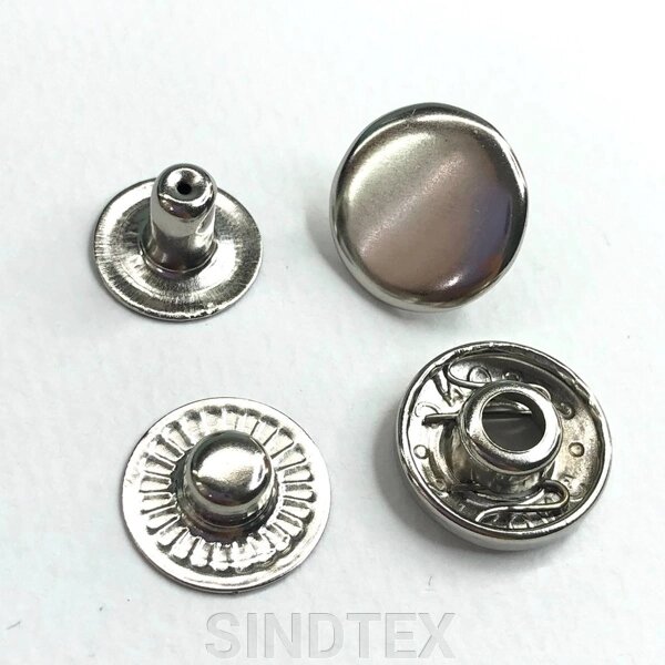 Альфа -кнопка - 15 мм нікель (50 шт.) (103303) від компанії SINDTEX - фото 1