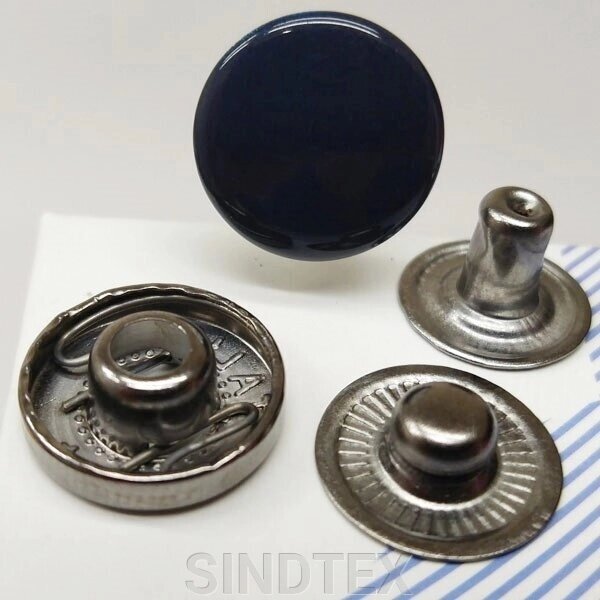 Альфа-кнопка 15 мм синій темний (10шт) (103303) від компанії SINDTEX - фото 1