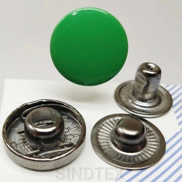 Альфа-кнопка 15 мм зелений низ 12,5 мм (10шт) (103303) від компанії SINDTEX - фото 1
