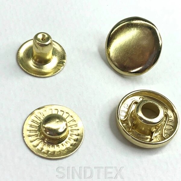 Альфа -кнопка - 15 мм золото (50 шт.) (103303) від компанії SINDTEX - фото 1