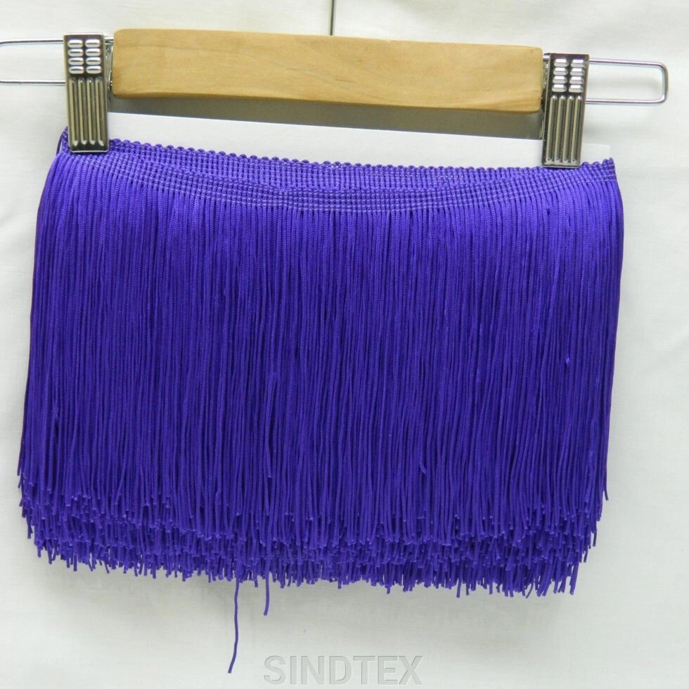 Бахрома для бальних суконь 15 см х 9м -02 (фіолетовий) від компанії SINDTEX - фото 1