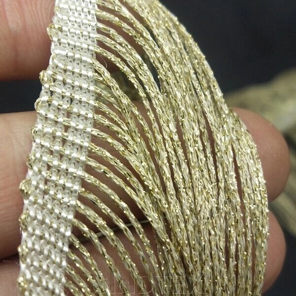 Бахрома для бальних суконь 15смх20ярд золото від компанії SINDTEX - фото 1