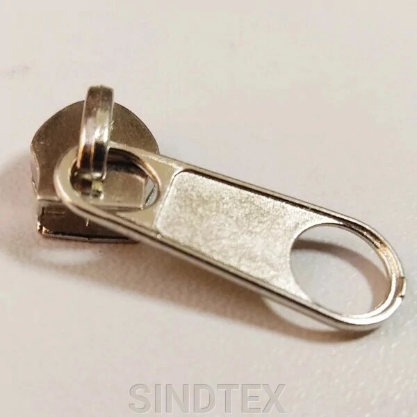 Бігунок тип 5 для рулонної блискавки, нікель від компанії SINDTEX - фото 1