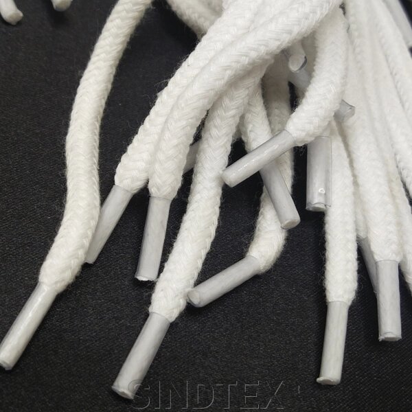 Білий шнур круглий плетений 1,2м (бавовна) від компанії SINDTEX - фото 1