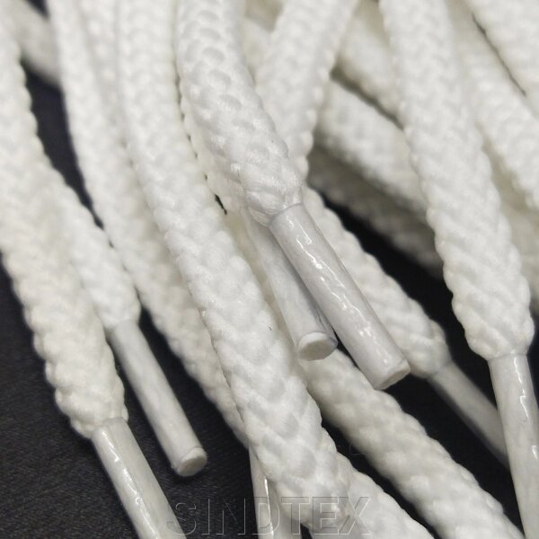 Білий шнур круглий плетений 1,5м поліестер від компанії SINDTEX - фото 1