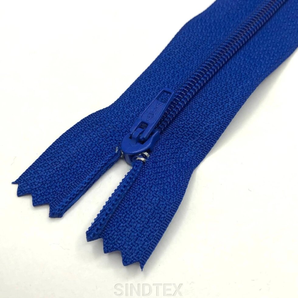 Блискавка брючна 18 см, синій від компанії SINDTEX - фото 1