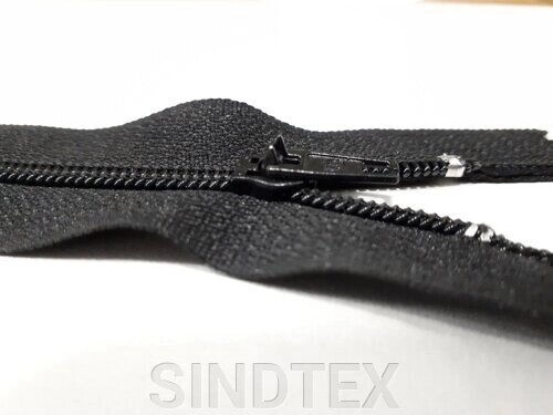 Блискавка T-4 брючна 18 см чорний 100шт від компанії SINDTEX - фото 1