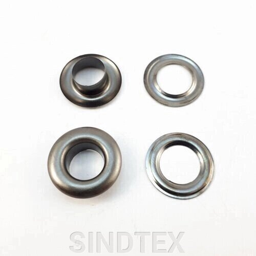 Блочка-люверс # 1 Темний нікель 3,5 мм (100 шт.) від компанії SINDTEX - фото 1