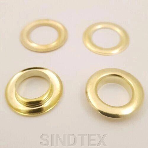 Блочка-люверса #2 золото 4 мм (100 шт.) від компанії SINDTEX - фото 1