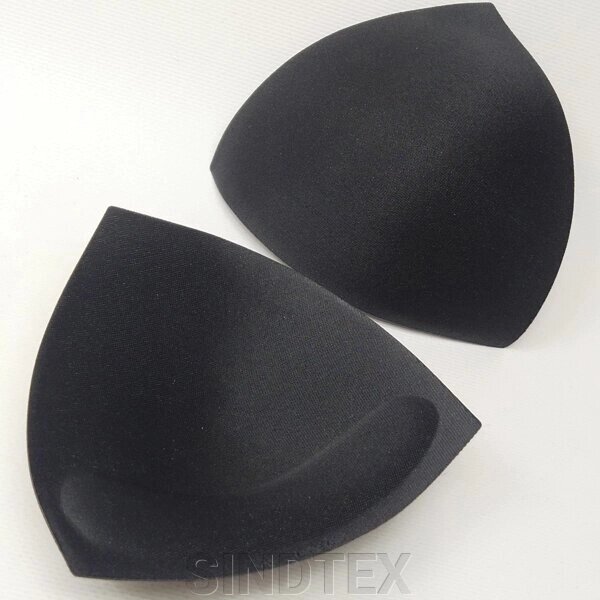Чашки для купальників з Push Up трикутник, розмір 34 чорні від компанії SINDTEX - фото 1