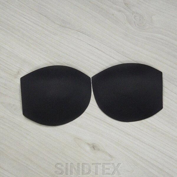 Чашки корсетні з уступом, чорні - розмір М від компанії SINDTEX - фото 1
