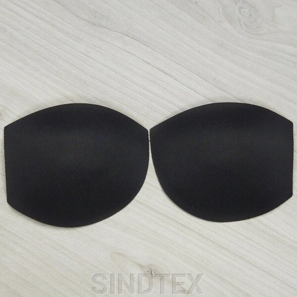 Чашки корсетні з уступом, чорні - розмір XL від компанії SINDTEX - фото 1