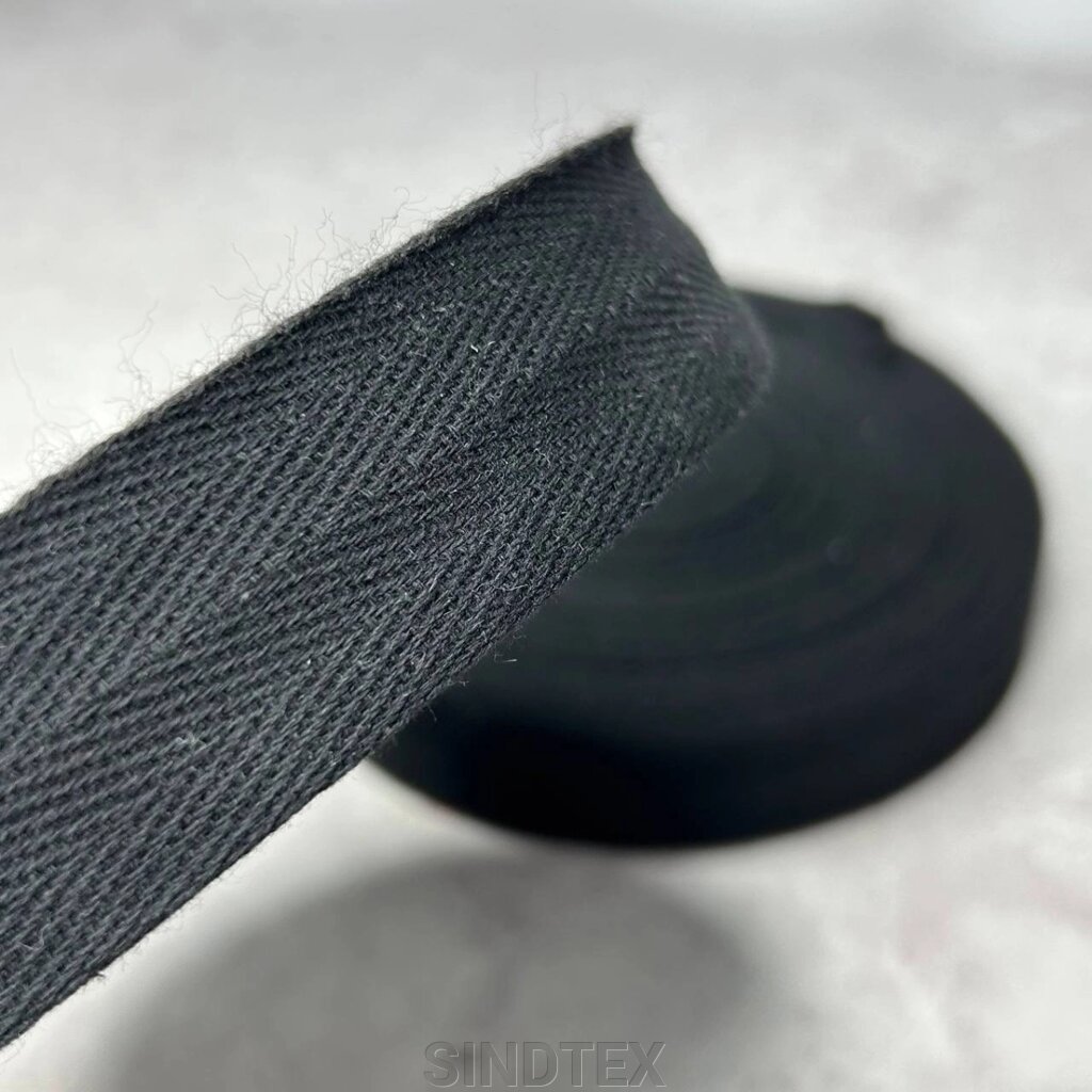Чорна кіперна стрічка 3 см (кіперна тасьма 30 мм) від компанії SINDTEX - фото 1