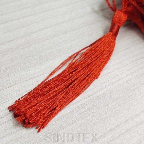 Декоративні китиці для рукоділля 13 см - червоні від компанії SINDTEX - фото 1