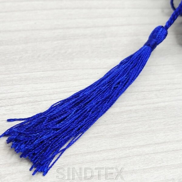 Декоративні китиці для рукоділля 13 см - сині від компанії SINDTEX - фото 1