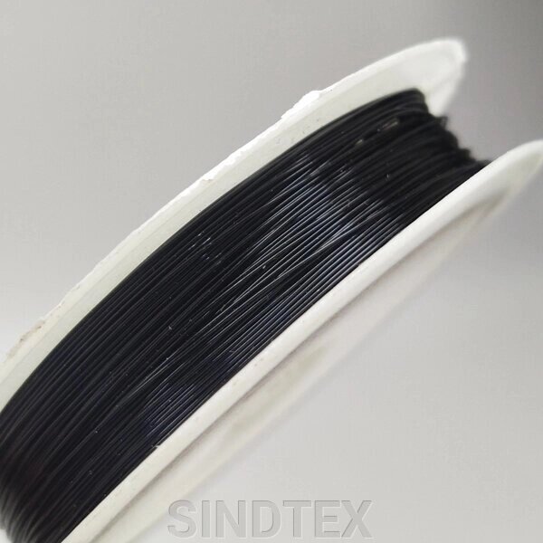 Дріт 0,3 мм намотування 01 метрів колір - чорний від компанії SINDTEX - фото 1