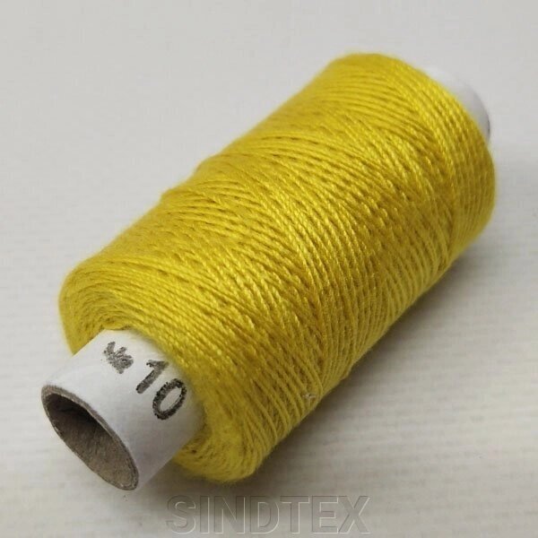 Джинсові нитки, висока міцність # 10, жовтий кол. 029 від компанії SINDTEX - фото 1