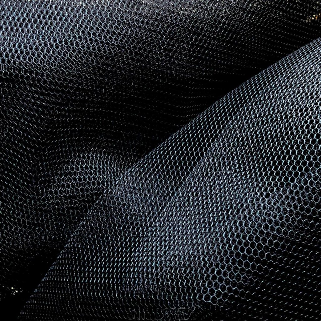 Фатин жорсткий, ширина 1,8 м., Чорний від компанії SINDTEX - фото 1