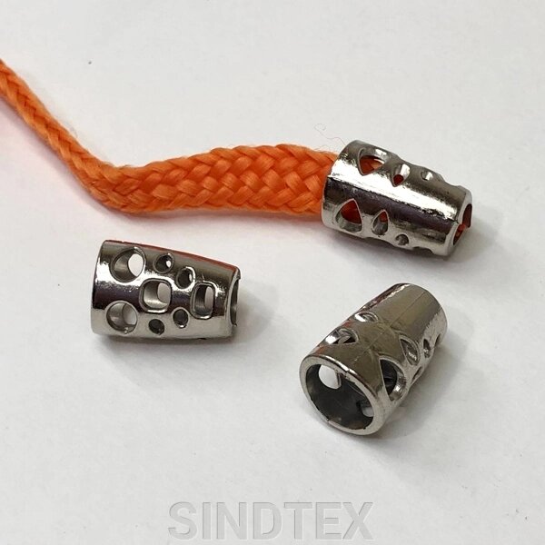 Фіксатор для шнура пластиковий 14 мм, колір: срібло від компанії SINDTEX - фото 1