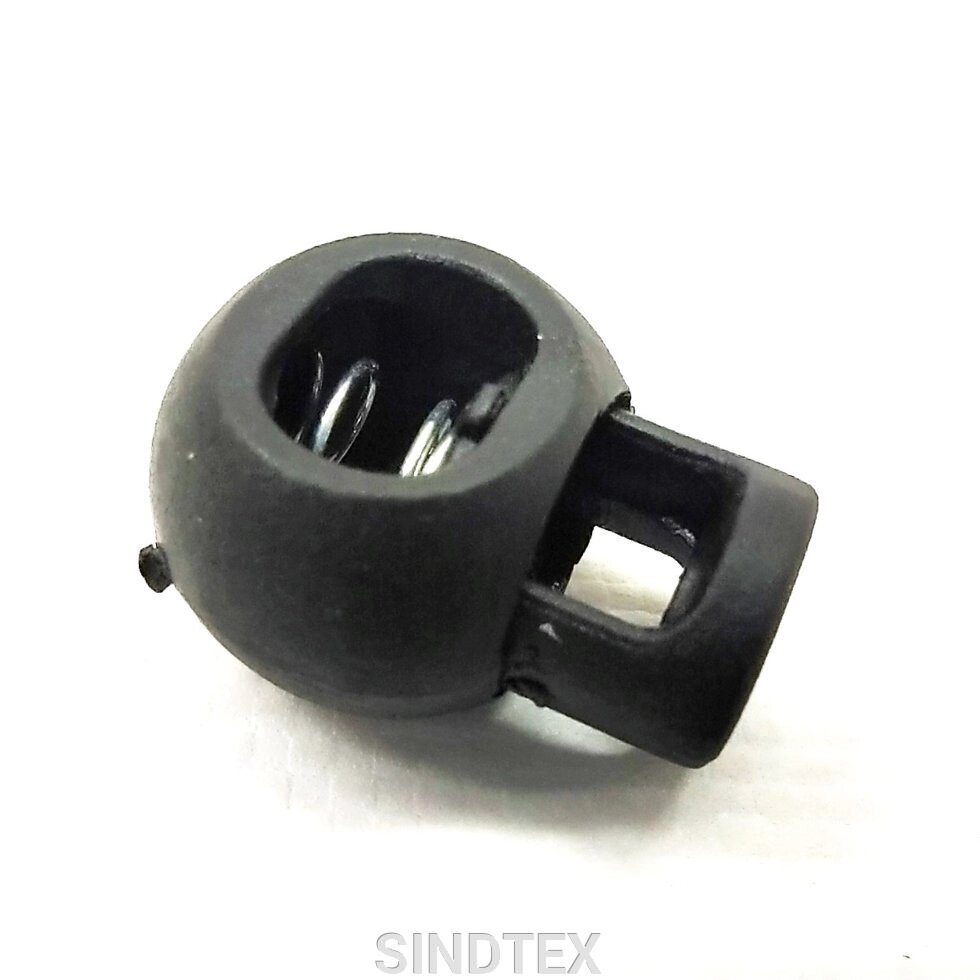 Фіксатор для шнура пластиковий 17мм , чорний від компанії SINDTEX - фото 1
