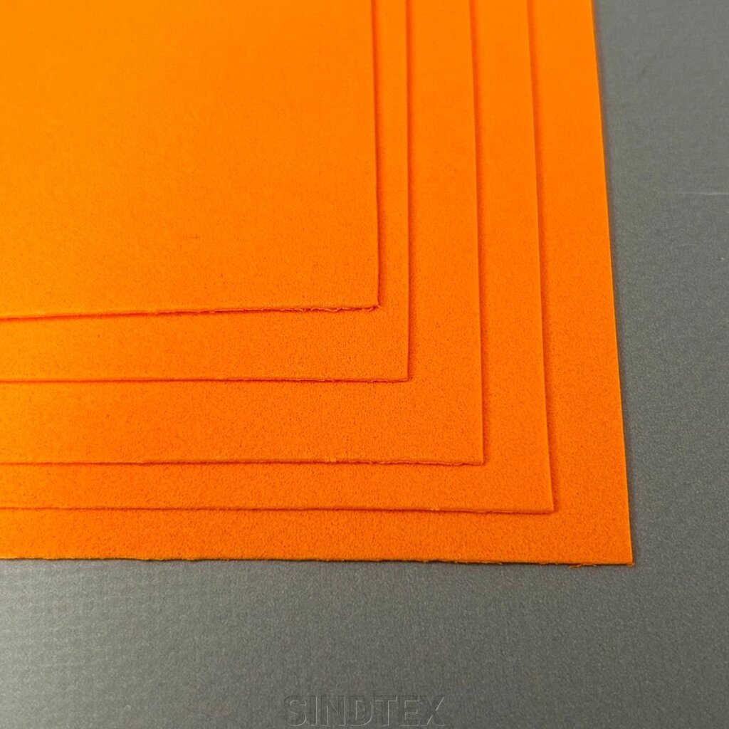 Фоаміран помаранчевий 1мм, 1 аркуш А4 від компанії SINDTEX - фото 1