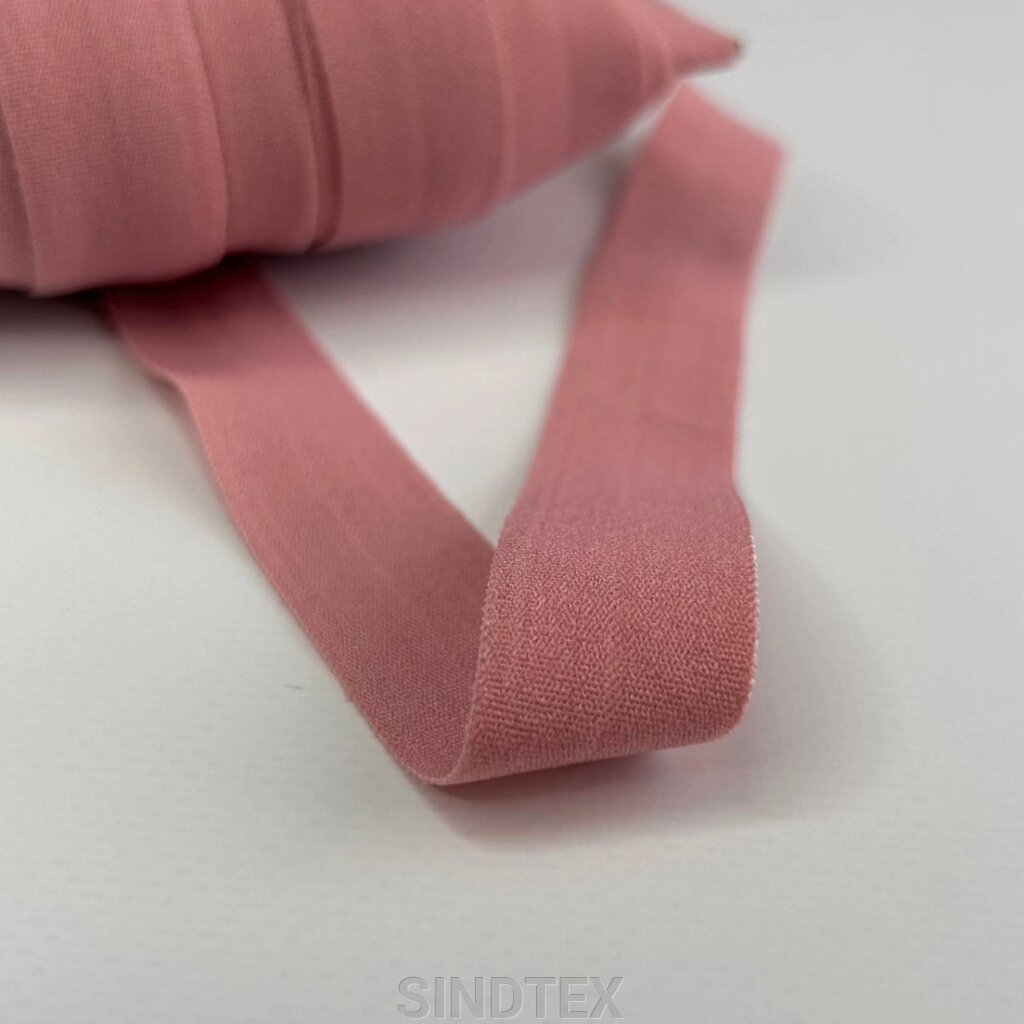 Фрезовий - Трикотажна окантувальна бейка матова 2 см х 1м. від компанії SINDTEX - фото 1