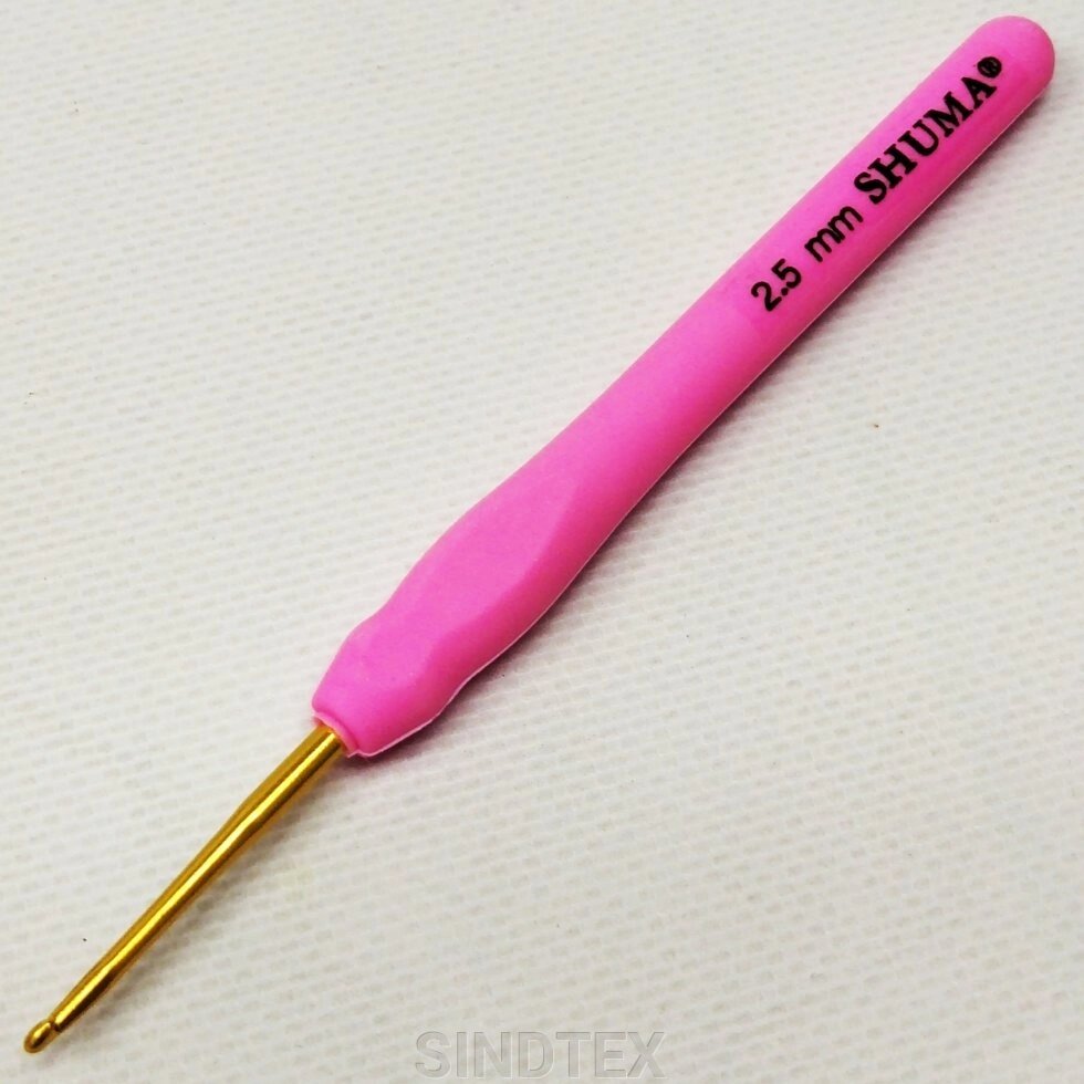 Гачок для в'язання Shuma #2,5 з м'якою ручкою від компанії SINDTEX - фото 1