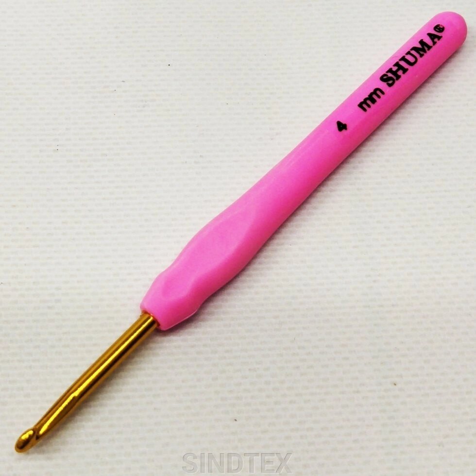 Гачок для в'язання SHUMA #4 з м'якою ручкою від компанії SINDTEX - фото 1