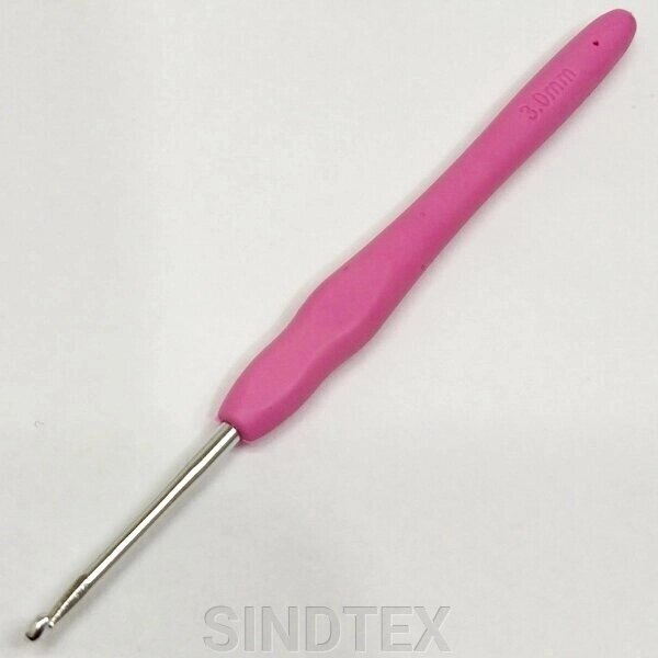 Гачок для в'язання Sindtex #3 з м'якою ручкою від компанії SINDTEX - фото 1
