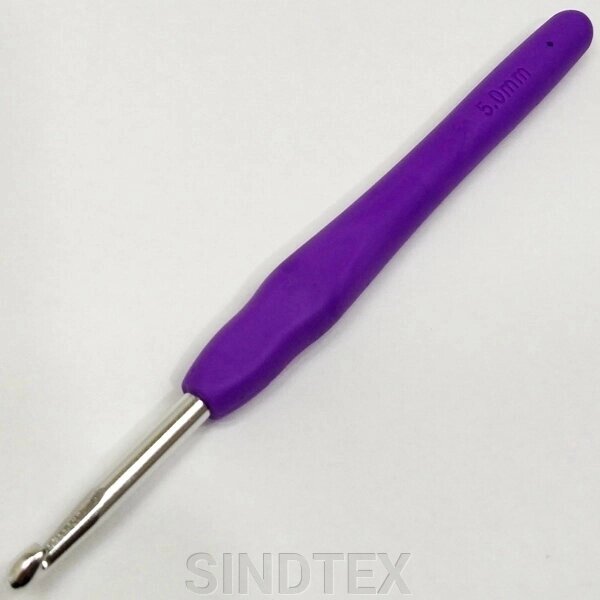 Гачок для в'язання Sindtex #5 з м'якою ручкою від компанії SINDTEX - фото 1