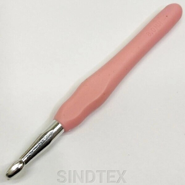 Гачок для в'язання Sindtex #8 з м'якою ручкою від компанії SINDTEX - фото 1