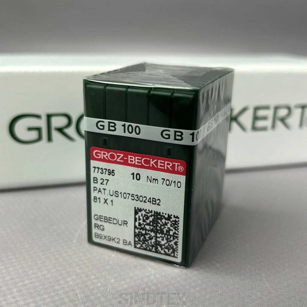 Голки для промислових оверлоків Groz Beckert В27 GEBEDUR №70-RG від компанії SINDTEX - фото 1