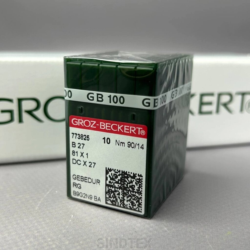 Голки для промислових оверлоків Groz Beckert В27 GEBEDUR №90-RG від компанії SINDTEX - фото 1