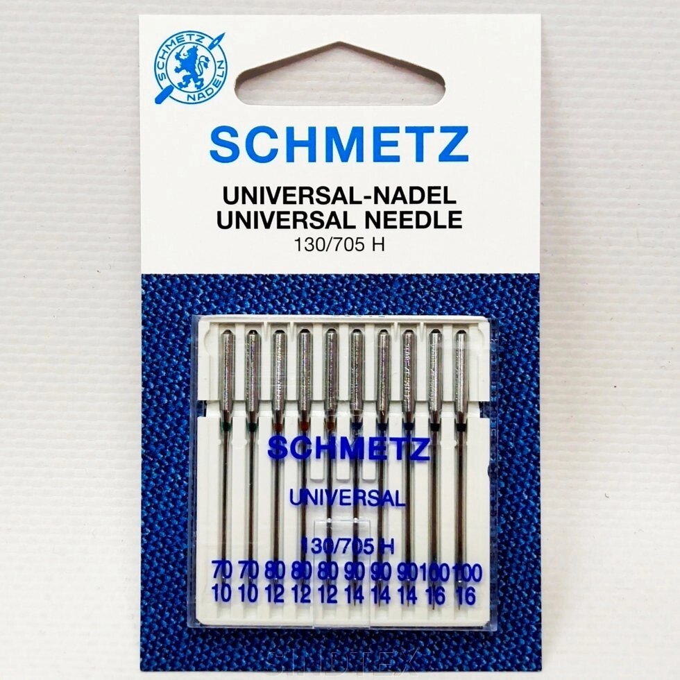 Голки універсальні Schmetz Universal №70-100 - 10шт від компанії SINDTEX - фото 1