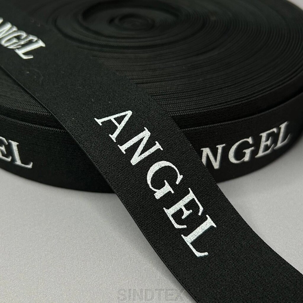 Гумка Angel для спортивного одягу 3 см - чорна від компанії SINDTEX - фото 1